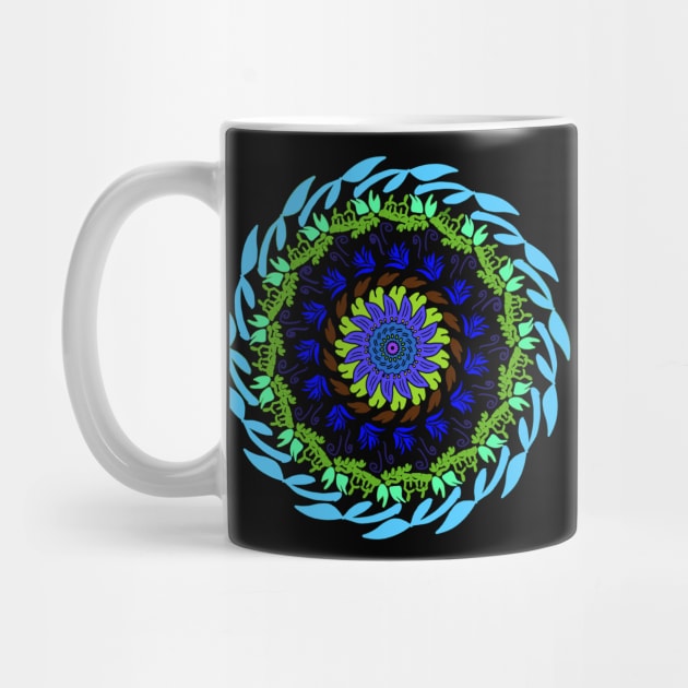 Colorful mandala art design by Fadmel